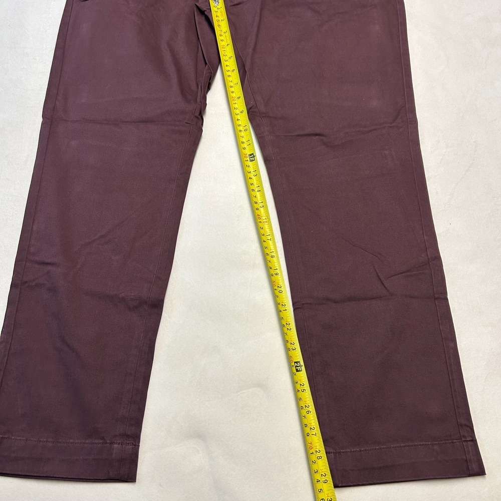 NWT JACHS New York Mens 40x30 Burgundy Slim Fit Chino Pants Stretch Casual - Picture 9 of 11